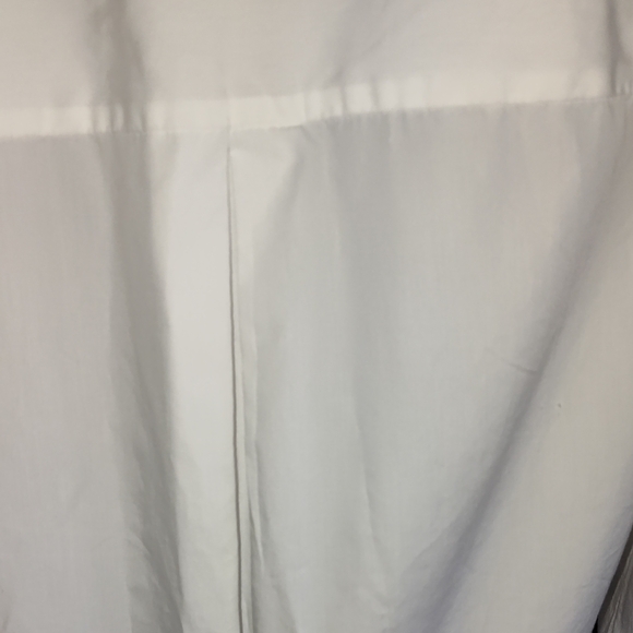 Banana Republic White Button-Up Blouse With Puff Sleeves Size Large Cotton - Picture 11 of 14